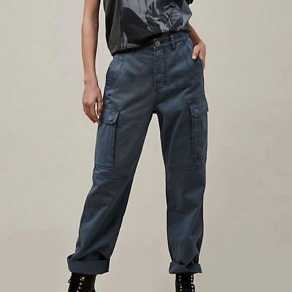 One Teaspoon Cargo Motion Utility Jeans Pants Grey Size 31 Flaw - Picture 1 of 16